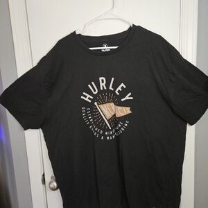 Hurley Black Tee with Graphic Design